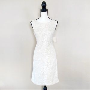 Coldwater Creek dress jacquard sheath size 4